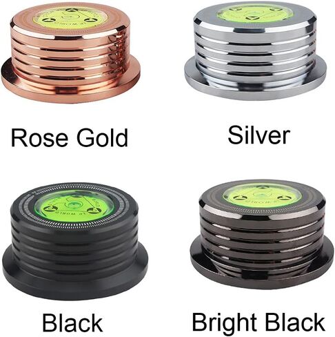 EMVANV Record Weight Stabilizer, Record Weight, Aluminum Alloy LP Disc Stabilizer, Vinyl Weight Disc Stabilizer, for Vinyl Record Players, LP Record Players, Phonographs(Bright Black) in Kuwait