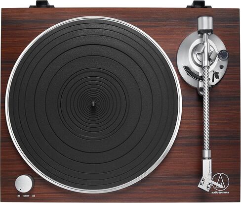 Audio Technica AT-LPW50BT-RW Bluetooth Turntable Manual Belt-Drive 33/45 (Rosewood) (Renewed) in Kuwait