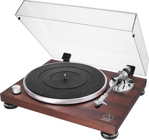 Audio Technica AT-LPW50BT-RW Bluetooth Turntable Manual Belt-Drive 33/45 (Rosewood) (Renewed) in Kuwait