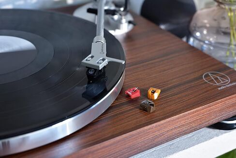 Audio Technica AT-LPW50BT-RW Bluetooth Turntable Manual Belt-Drive 33/45 (Rosewood) (Renewed) in Kuwait