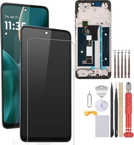 Incell Screen Replacement for Motorola Moto G 5G 2025 for Moto G 5G 2025 XT2513-1 XT2513-2 XT2513V LCD Display Touch Screen Assembly with Repair Tools (with Frame) in Kuwait