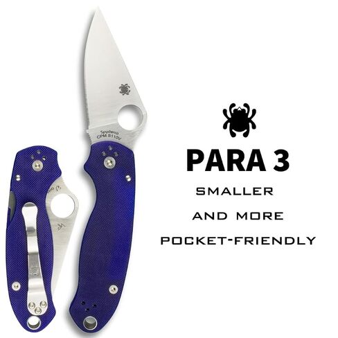 Spyderco Para 3 Folding Pocket Knife, PlainEdge in Kuwait