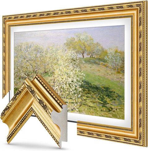 Ornate Gold 50" Deco TV Frame for Samsung The Frame/Pro TVs in Kuwait