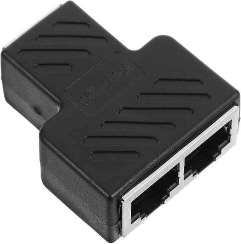 Ethernet Splitter Adapter Dual Ports Signal Transmission Construction Connect Multiple Devices for Networking in Kuwait
