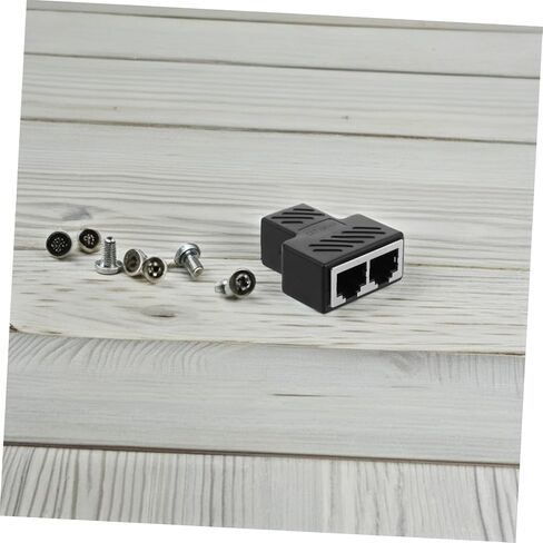 Ethernet Splitter Adapter Dual Ports Signal Transmission Construction Connect Multiple Devices for Networking in Kuwait