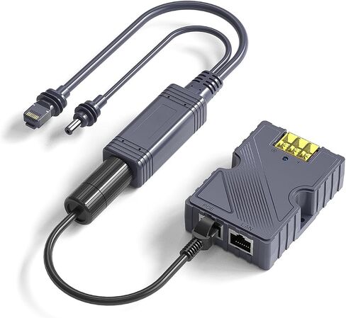 PoE Power Over Ethernet Splitter Adapter, PoE Splitter DC37-52V, 100W 100M Ethernet POE Splitter Adapter Gigabit PoE Splitter for Satellite Accessories Cat5e in Kuwait
