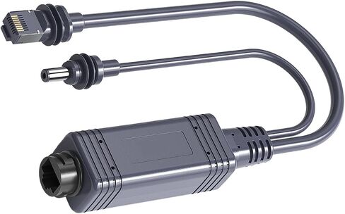 PoE Power Over Ethernet Splitter Adapter, PoE Splitter DC37-52V, 100W 100M Ethernet POE Splitter Adapter Gigabit PoE Splitter for Satellite Accessories Cat5e in Kuwait