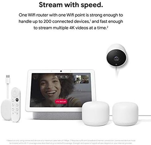 Google Nest WiFi - AC2200 (2nd Generation) Router and Add On Access Point Mesh Wi-Fi System (Add On Access Point ONLY - Router Sold Separately - Mist (Sand) (Renewed) in Kuwait