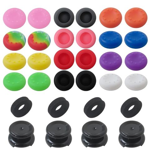 Teemuday Fit for Xbox Joystick Accessory Bundle: 24 Silicone Grip Caps, 4 Tall Thumbsticks, 4 Precision Rings Fit for Xbox One S and Fit for Xbox Series X|S - Mixed Color A in Kuwait