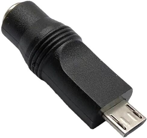 NEORTX DC 5.5x2.1mm to Micro USB 5V Power Adapter, Female Barrel Jack to Micro-USB B Male Charging Connector in Kuwait