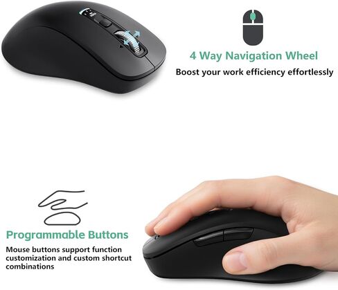 INFINMIND L511 Wireless Bluetooth Mouse, Multi-Device Programmable Mouse. in Kuwait