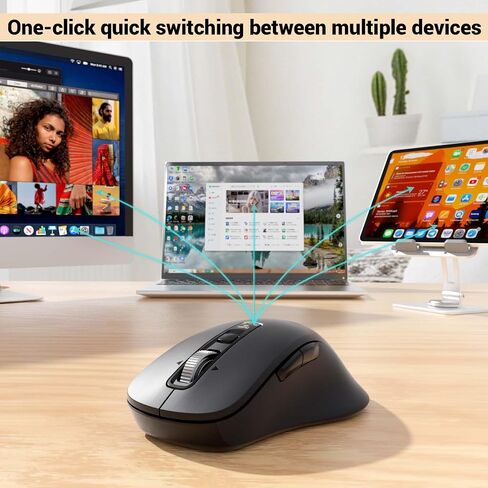 INFINMIND L511 Wireless Bluetooth Mouse, Multi-Device Programmable Mouse. in Kuwait