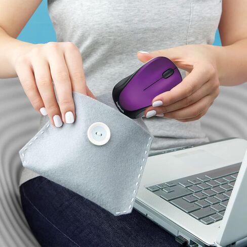 Logitech Wireless Mouse m317 with Unifying Receiver, Vivid Violet in Kuwait