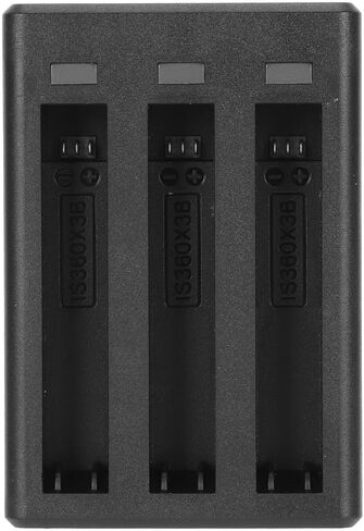 Fabater 3 Channel Fast Battery Charger Hub for X3, Quick Charging Storage Station with USB Type C Cable, Smart LED Indicators Triple Battery Charger in Kuwait