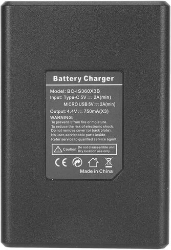 Fabater 3 Channel Fast Battery Charger Hub for X3, Quick Charging Storage Station with USB Type C Cable, Smart LED Indicators Triple Battery Charger in Kuwait