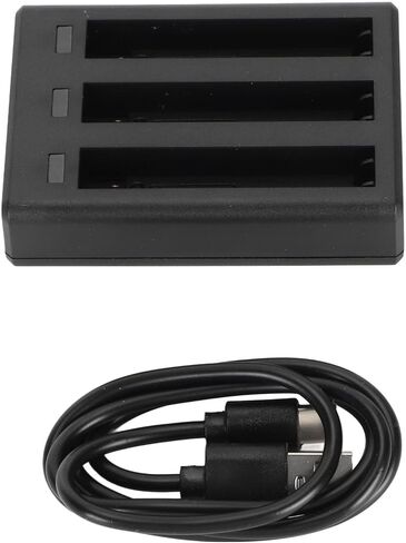 Fabater 3 Channel Fast Battery Charger Hub for X3, Quick Charging Storage Station with USB Type C Cable, Smart LED Indicators Triple Battery Charger in Kuwait