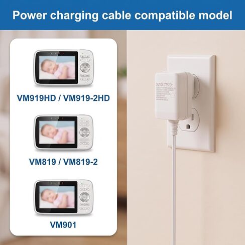 5V Power Cord Charger for VTech Baby Monitor VM901 VM919HD VM919-2HD in Kuwait