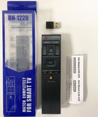 BN59-01220E Remote Control Replacement Compatible with Samsung HUB 4K Curved TV BN-1220 RMCTPJ1AP2 BN5901220E UN55JU6700F in Kuwait