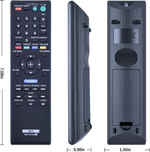 New RMT-B104A Replacement Remote Control Compatible for Sony Blu-Ray Disc DVD Player BDP-S360 BDP-S363 BDP-S560 BDP-N460 BDP-N460HP BDPS360 BDPS363 BDPS560 BDPN460 BDPN460HP in Kuwait
