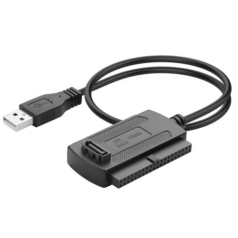 YACSEJAO USB 2.0 to SATA IDE Converter Cable Adapter, Black, 1.8FT/0.55M in Kuwait