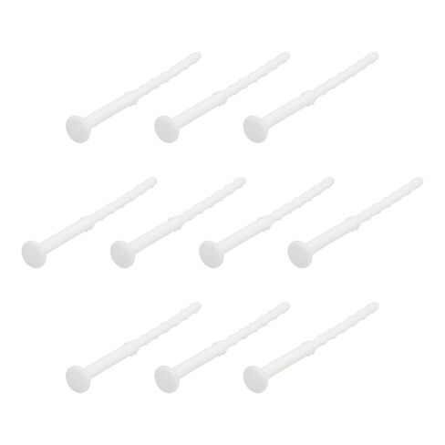 Generic 30PCS Fan Shock Absorbing Rubber Nail, Long Style Computer Hardware Cooling Fan Screws Anti Noise Shockproof Silicone Rubber Cooler for PC, White in Kuwait