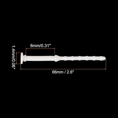 Generic 30PCS Fan Shock Absorbing Rubber Nail, Long Style Computer Hardware Cooling Fan Screws Anti Noise Shockproof Silicone Rubber Cooler for PC, White in Kuwait