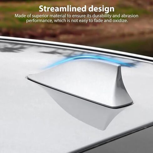 Specialized Ebony Shark Fin Roof Antenna Cover for Hyundai Elantra Sport Sedan 4-Door 2.0L 2014-2016 - Silver (Check The Size Before!) in Kuwait