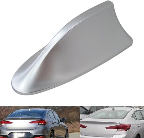 Specialized Ebony Shark Fin Roof Antenna Cover for Hyundai Elantra Sport Sedan 4-Door 2.0L 2014-2016 - Silver (Check The Size Before!) in Kuwait