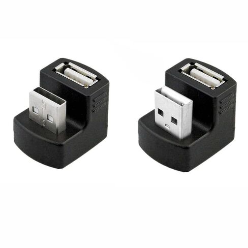 chenyang 2 Pack USB 3.0 Extender Adapter,USB 3.0 Male to Female Data Transfer Charging 180 Degree Angled Adapter in Kuwait