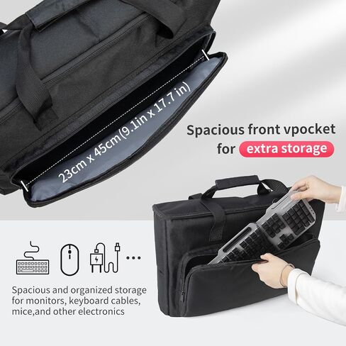 24 Inch Monitor Carrying Case, Thick Padding Protective Carrying Case for 24" LCD Gaming Monitor, Water Resistant Monitor Protector Sleeve for 24 Inch Desktop Monitor(24) in Kuwait