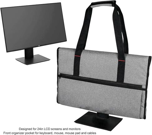PerGar 24 Inch Monitor Carrying Case, Protective Monitor Bag, Travel Carrying Case for Monitors, Protective Case Monitor Dust Cover, Computer Monitor Bag for Screens and Monitors in Kuwait