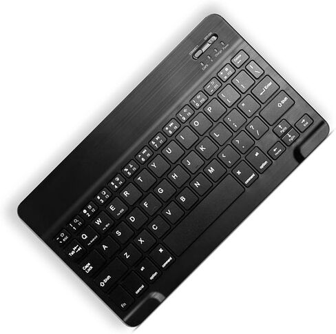 Chiyyak Wireless Tablet Keyboard with Magnetic Convenience and Shortcut Keys for IOS Tablet Computer 10.2 Inch, Includes Protective Case and Pen Holder (Black Case and Black Keyboard) in Kuwait