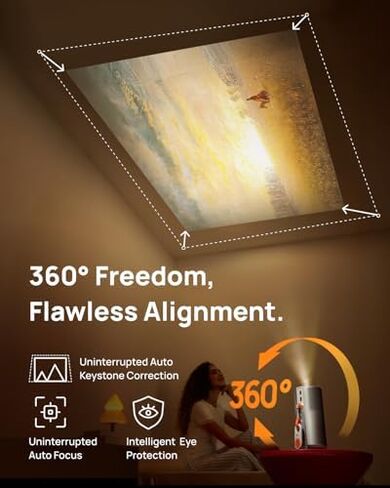 XGIMI MoGo 4 2025 NEW Portable Projector, Google TV with Licensed Netflix, Magnetic Creative Filter in Kuwait