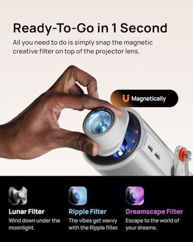 XGIMI MoGo 4 2025 NEW Portable Projector, Google TV with Licensed Netflix, Magnetic Creative Filter in Kuwait