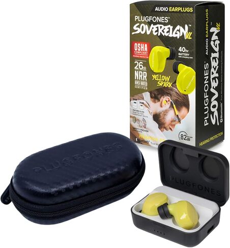 Plugfones Sovereign VL Bluetooth Earplug Earbuds, 82dB Volume Limited OSHA in Kuwait