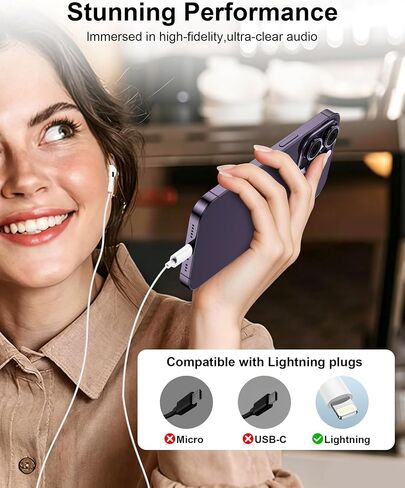 Wired Lightning Ear Buds for iPhone 14 13, Apple Pods Headphones Earphones in Kuwait
