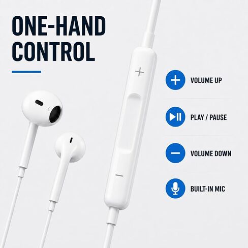 Mysea Wired Headphones USB C Earbuds with Microphone for iPhone in Kuwait