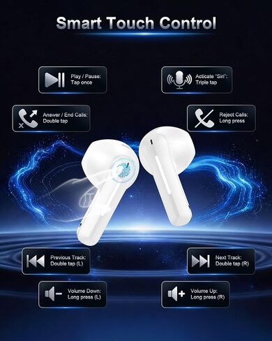 iPhone Wireless Ear Buds for i Phone 17e 17 Pro Max 17Pro 16e 16 16Pro Plus in Kuwait