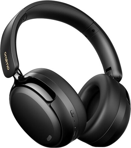 Oraimo Bluetooth Headphones Active Noise Cancelling, 65H Playtime, 3 EQ Modes, Deep Bass, Bluetooth 5.4, Wireless Over-Ear Headphones with Microphone for Office Travel, Black in Kuwait