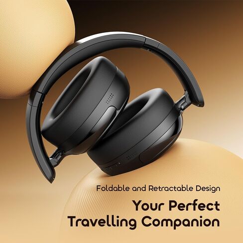 Oraimo Bluetooth Headphones Active Noise Cancelling, 65H Playtime, 3 EQ Modes, Deep Bass, Bluetooth 5.4, Wireless Over-Ear Headphones with Microphone for Office Travel, Black in Kuwait