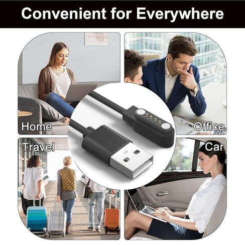 2-Pack Compatible for Withit Deca Smart Watch Charger Magnetic USB Charging Cables in Kuwait
