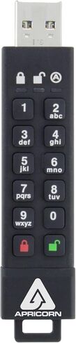 Apricorn MM3629 Aegis Secure Key 3Z - USB3.0/3.1 Flash Drive ASK3Z-16GB USB Flash Drive 16GB Key Lock in Kuwait