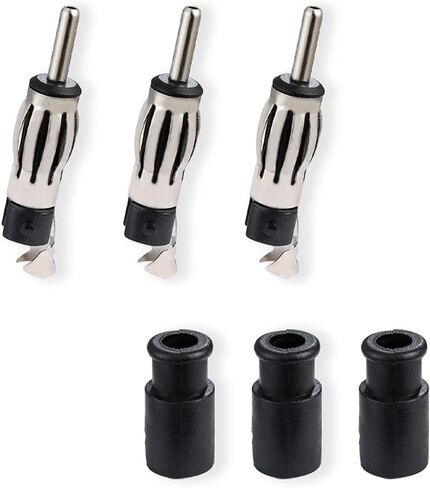 3PCS DIN Plug Crimp Connector Straight Adapter FM/AM Car Radio Antenna Connection DIN Plug Lantern Adapter for Cable RG58 FM/AM Digital Radio in Kuwait