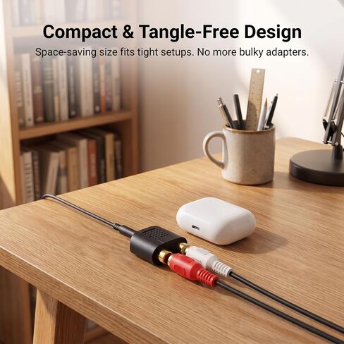 2-Piece 3.5mm Male to Dual RCA Female Audio Tap Adapter in Kuwait