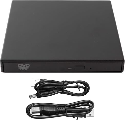SUNGOOYUE External CD RW Drive, USB 2.0 Low Noise High Speed Plug and Play Light Compact DVD Burner, with Strong Plastic Housing, for Laptop Desktop in Kuwait