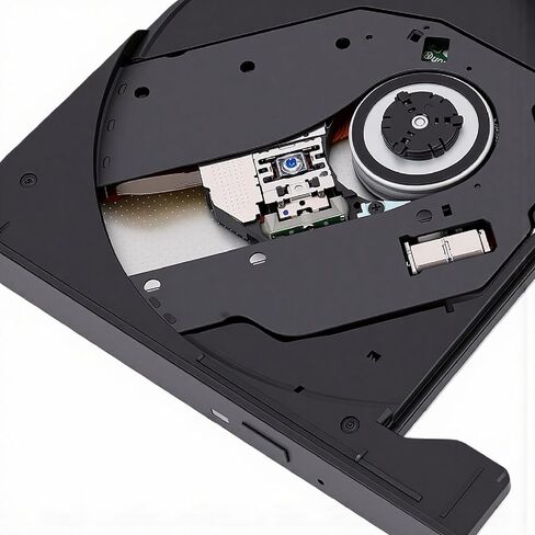 Tangxi 7 in 1 External DVD Drive, Portable CD DVD Burner CD ROM External Drive for Laptop, USB 3.0 & Type C, SD TF Port in Kuwait