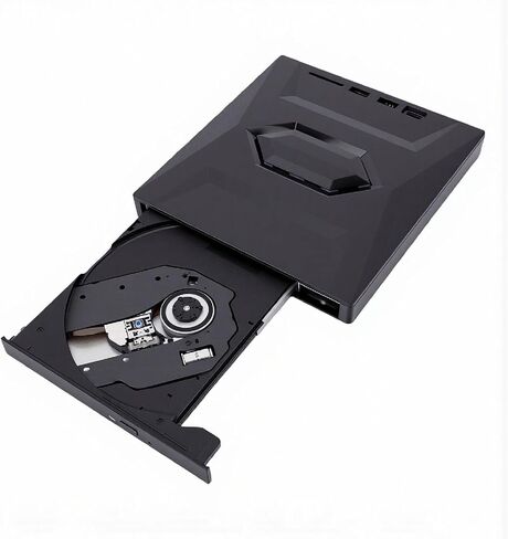 Bewinner 7 in 1 External DVD Drive with USB 3.0 and Type C, DVD CD Burner for Laptop Desktop Portable CD Burner Reader Writer in Kuwait