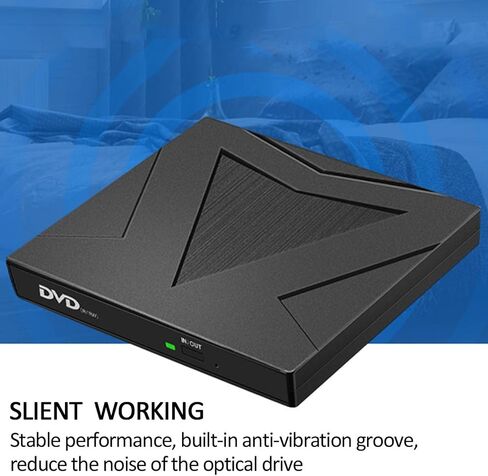USB 3.0 Ultra-Slim External CD/DVD Drive Portable CD/DVD Optical Disc Drive for Laptop PC in Kuwait