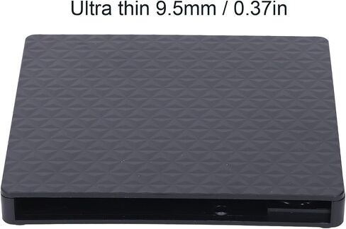 PUSOKEI USB 3.0 External Optical Drive Enclosure for 9.5mm SATA Laptop CD/DVD Drive, Type - A/USB - C, Tool - Free Portable Case (Not Included) in Kuwait