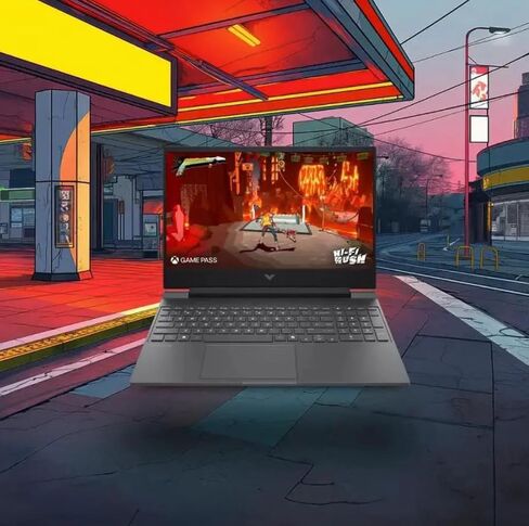 HP Victus 15.6" 144Hz Full HD Gaming Laptop | AMD Ryzen 7 7445HS |NVIDIA GeForce RTX 4050|Copilot |Backlit| 16GB RAM DDR5 | 512GB SSD |Mica Silver |Windows 11 Home |Bundle with Mouse Pad in Kuwait